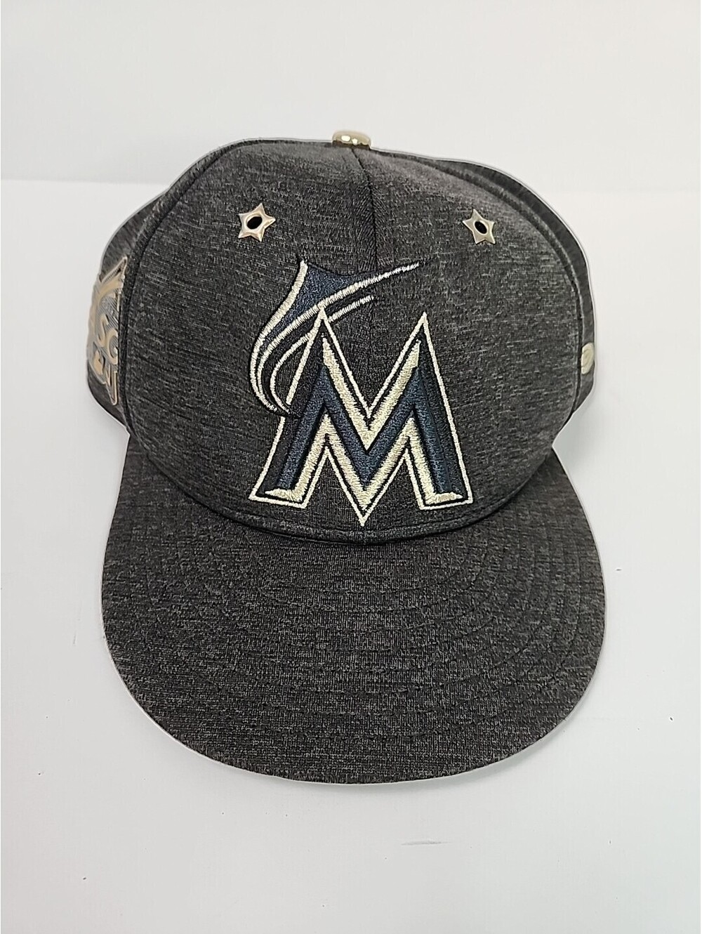 New Era Miami Marlins Har 59 FIFTY 2017 MLB All Star Game Black Gold Fitted Hat
